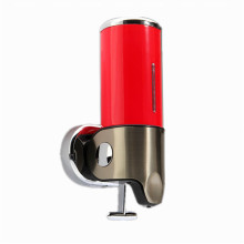 Red 500ml Stainless Steel + ABS Plastic Wall-Mountained Liquid Soap Dispenser